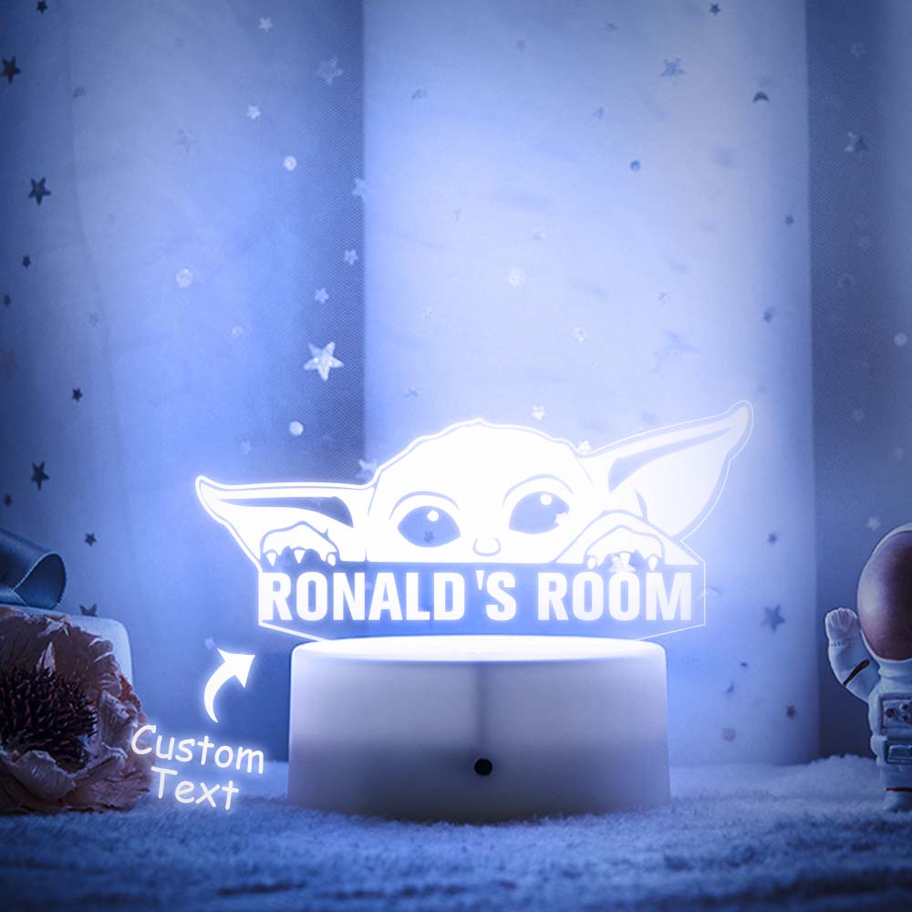Custom Night Light LED Acrylic Seven Colors Lamp For Baby Room Decor