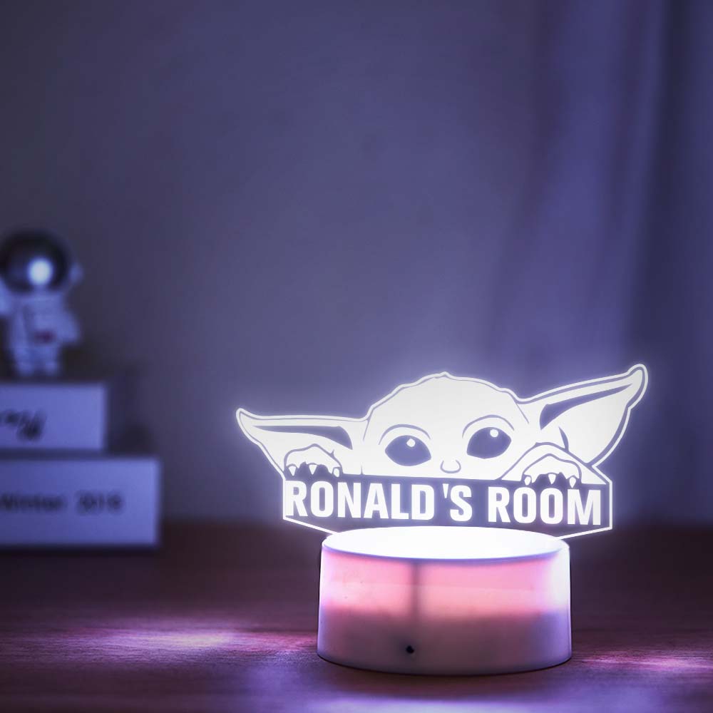 Custom Night Light LED Acrylic Seven Colors Lamp For Baby Room Decor