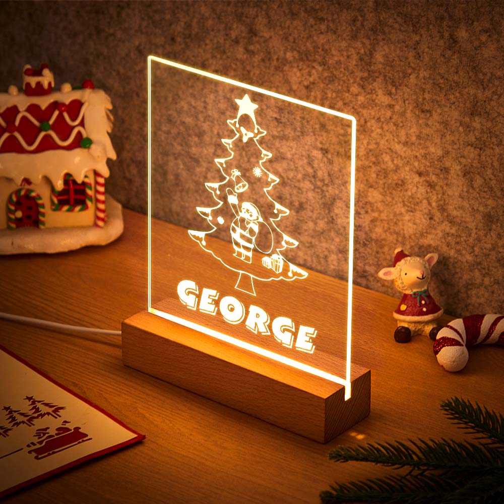 Christmas Tree Custom Night Lamp For Chirldren Christmas Gift Bedroom Decoration