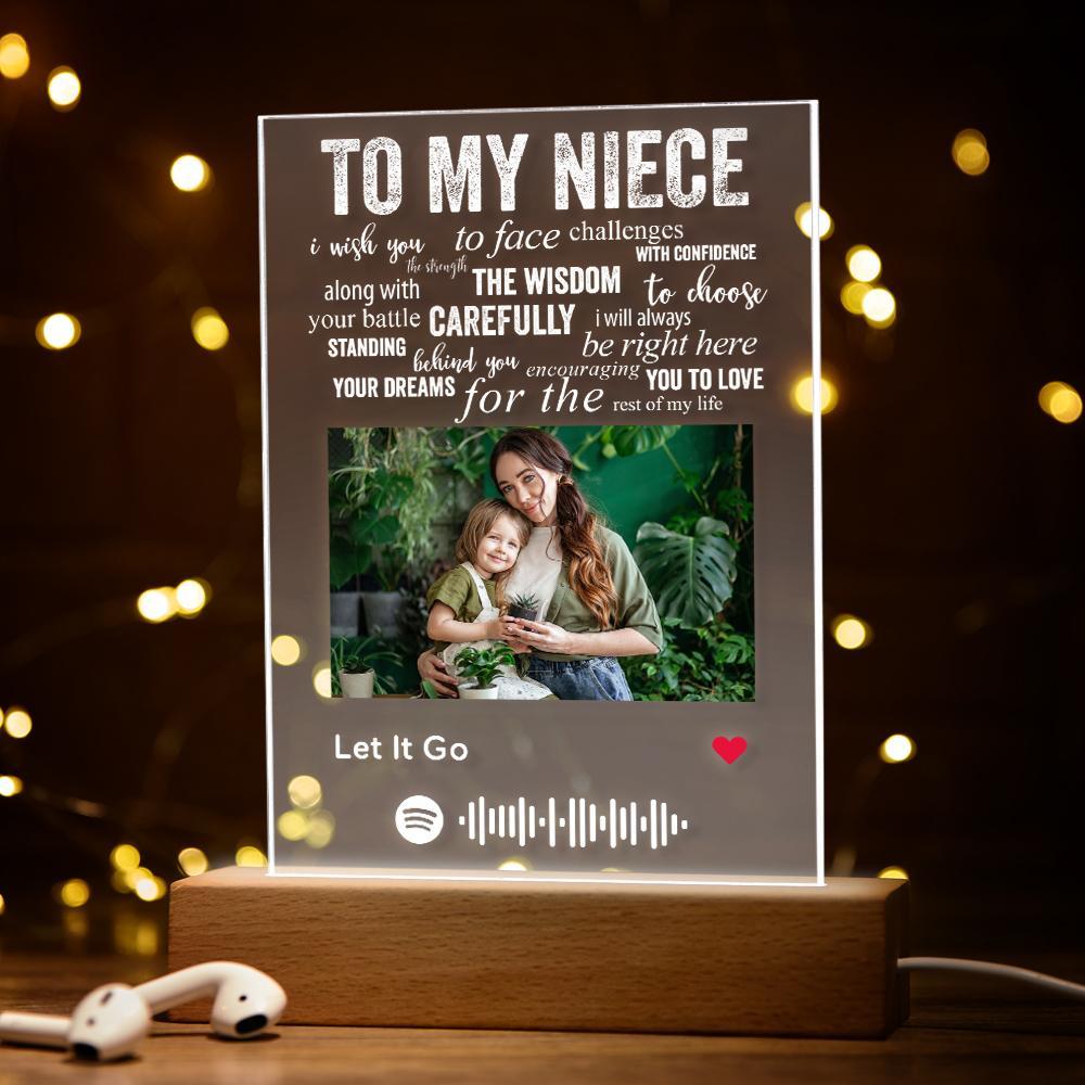 Personalised Spotify Led Lamp Night Light To My Daughter Gifts for Girls