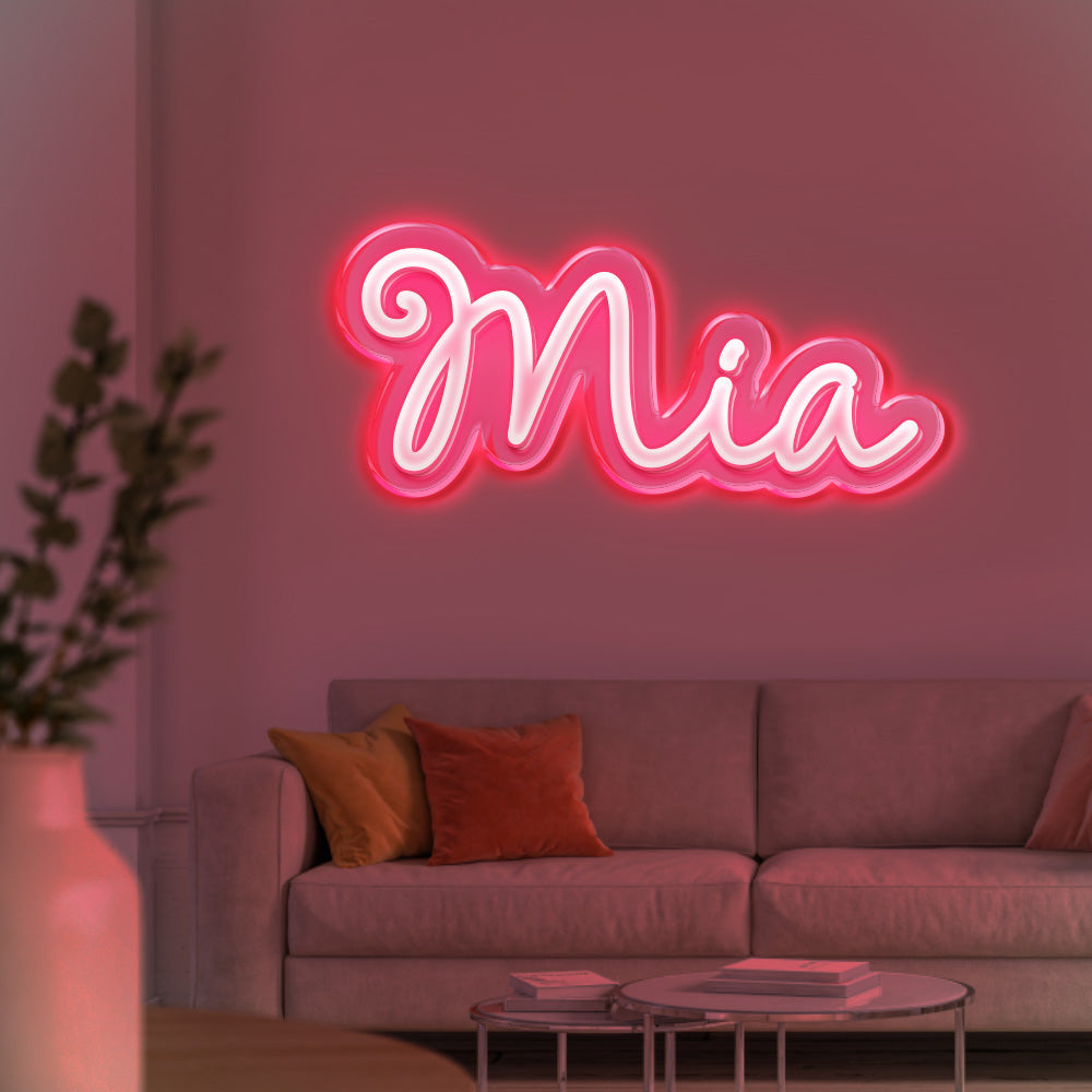 Personalized Name Neon Sign Custom Home Wall Decorations Light Sign Birthday Party Gift