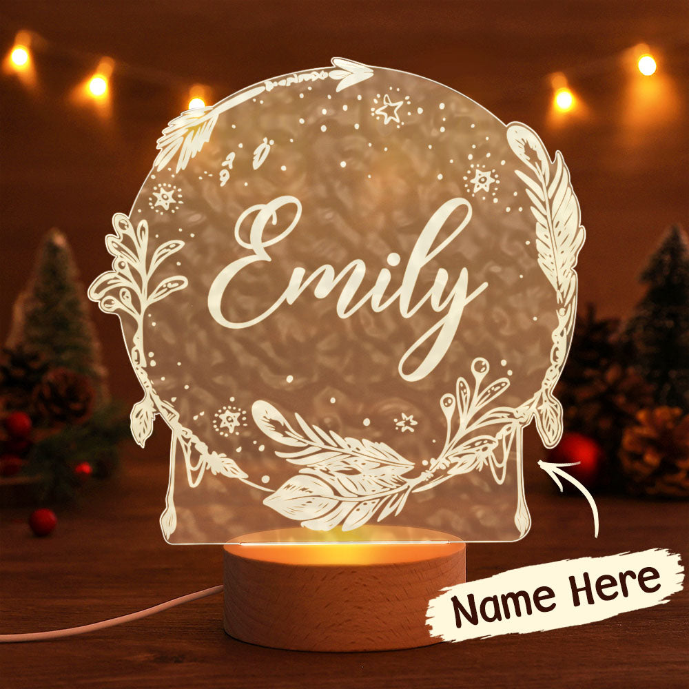 Personalized Baby Girl Gifts Nursery Decor Personalized Water Ripple Night Light
