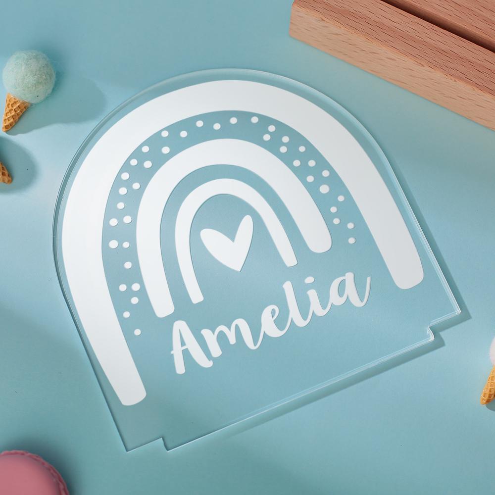 Personalised Baby Girls Night Light Gifts Nursery Decor Table Lamp