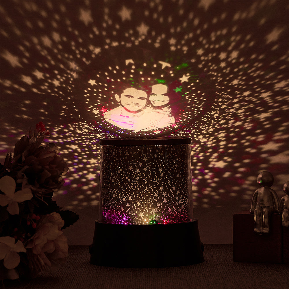 Personalised Photo Night Light Projector Valentine's Day Gift for Lover