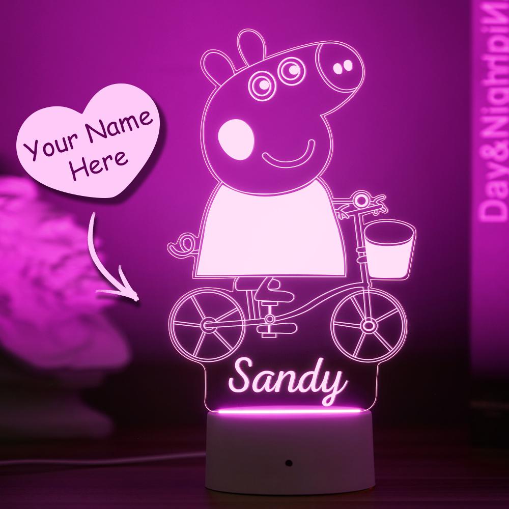 Peppa Pig boy Girl Cartoon Toy Lights LED Night Lights Baby Action figure Lights Energy Saving Lamps Child Birthday Xmas Gift