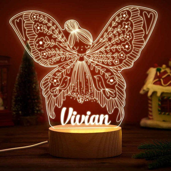 Personalised Night Light Nursery Lamp For Baby Girl Nursery Decor First Christmas Gift From Mom And Dad Night Lights Kids Table Lamp