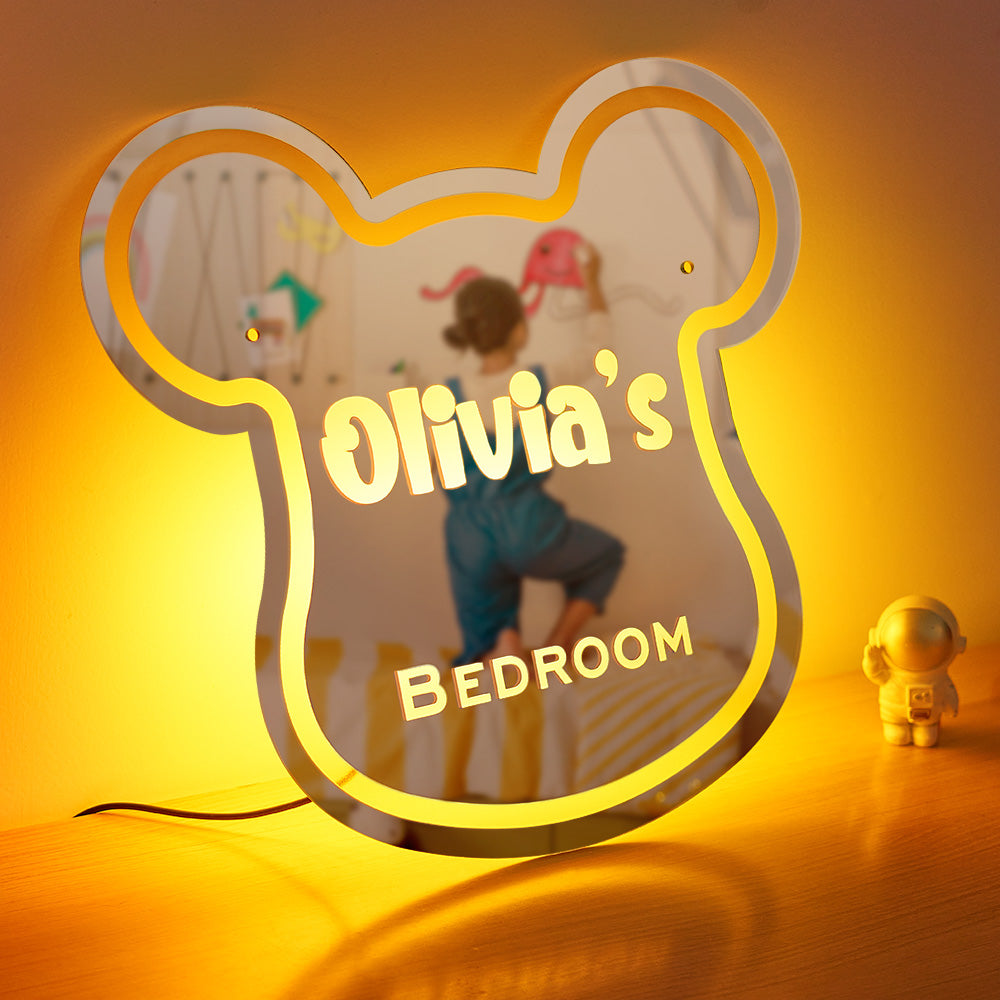 Personalized Olivia's BEDROOM Mirror Light Children's Bedroom Gift