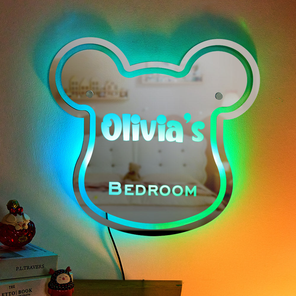 Personalized Olivia's BEDROOM Mirror Light Children's Bedroom Gift