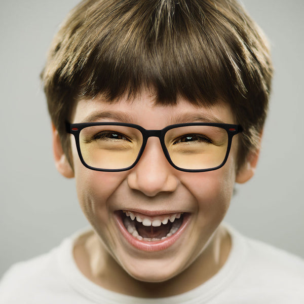 Angle - (Age 7-12)Children Blue Light Blocking Computer Reading Gaming Glasses-For Boy - photomoonlampau