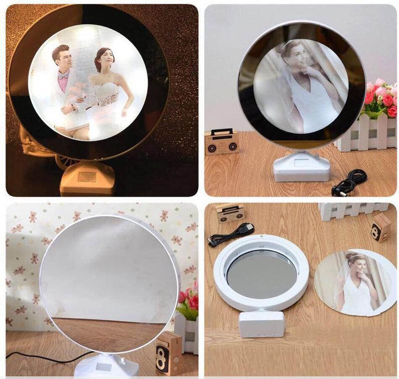 Custom Photo Magic Mirror and Night Light-For Lover